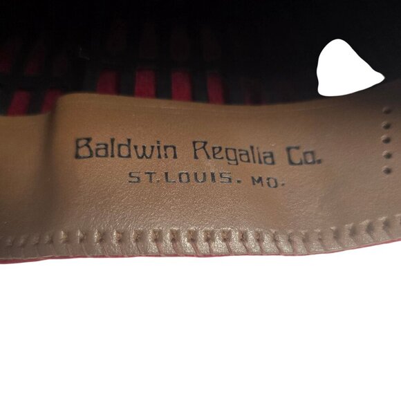 Moolah Motor Patrol Fez Hat W/ Black Tassel & Rhinestones By Baldwin Regalia Co. - Picture 6 of 8